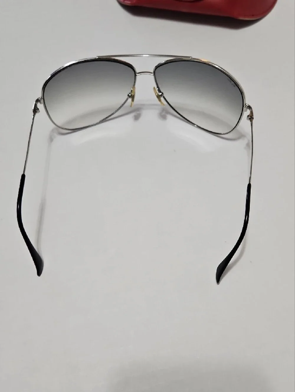 Ray-Ban RB 3293 003/RG 87 13 Silver Aviator Sunglasses with Red Case